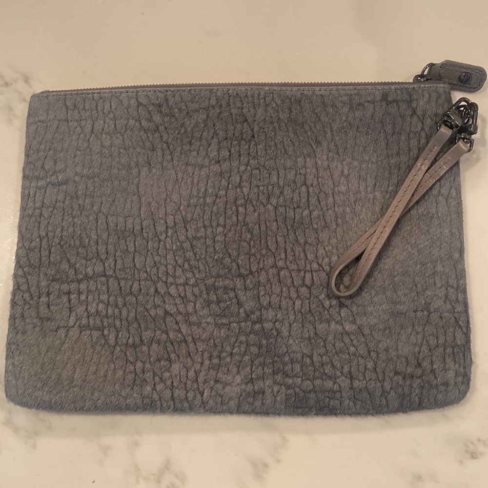 Alice and Olivia gray clutch